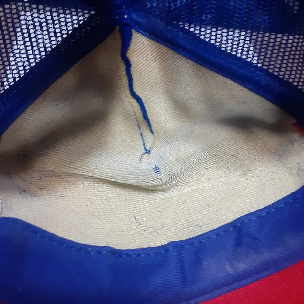 Pepsi-Cola 3 Stripe VTG Trucker Style Snapback Made in USA Hat/Cap - Picture 6 of 9